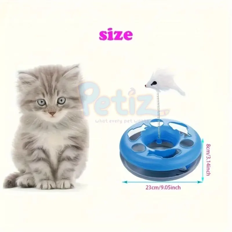 Jouet interactif pour chat avec souris 5 couleurs