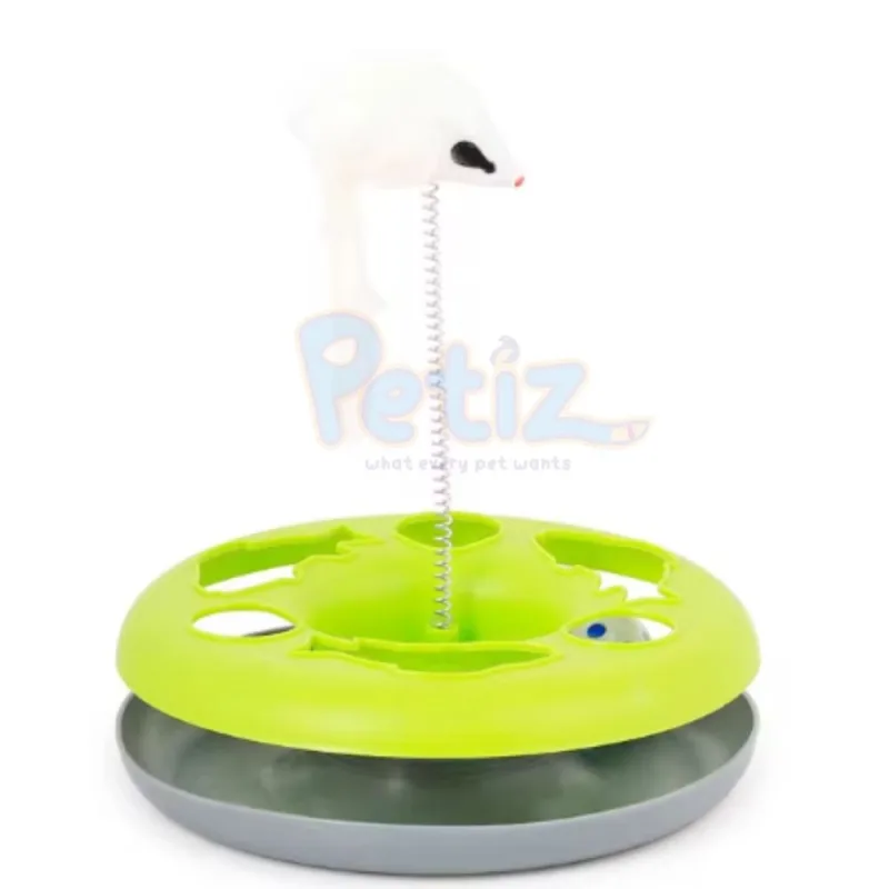 Jouet interactif pour chat avec souris 5 couleurs
