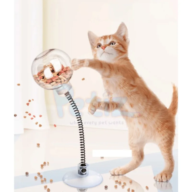 Jouet interactif pour chat Distributeur de friandises et croquettes
