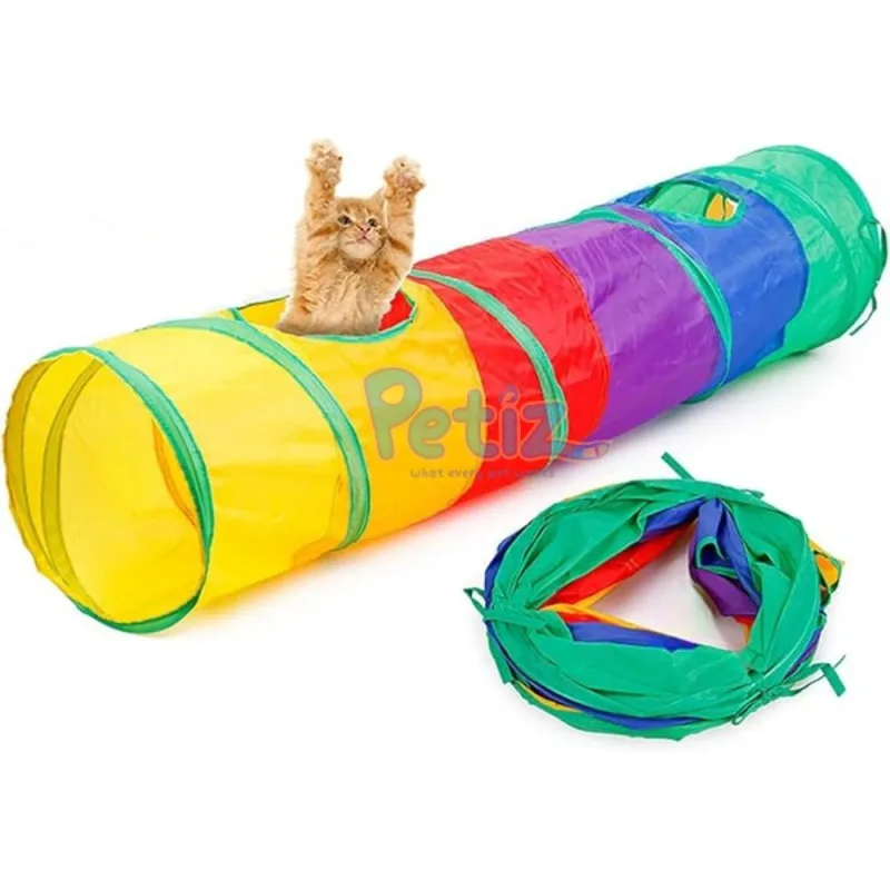 Jouet Tunnel pour chat – légers et pliables pour animaux de compagnie