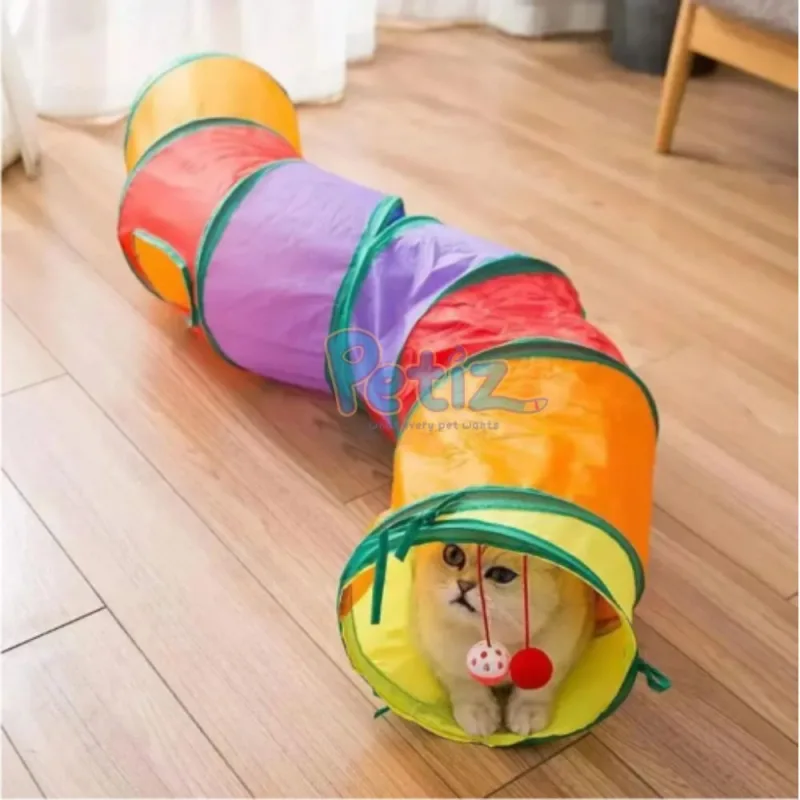 Jouet Tunnel pour chat – légers et pliables pour animaux de compagnie