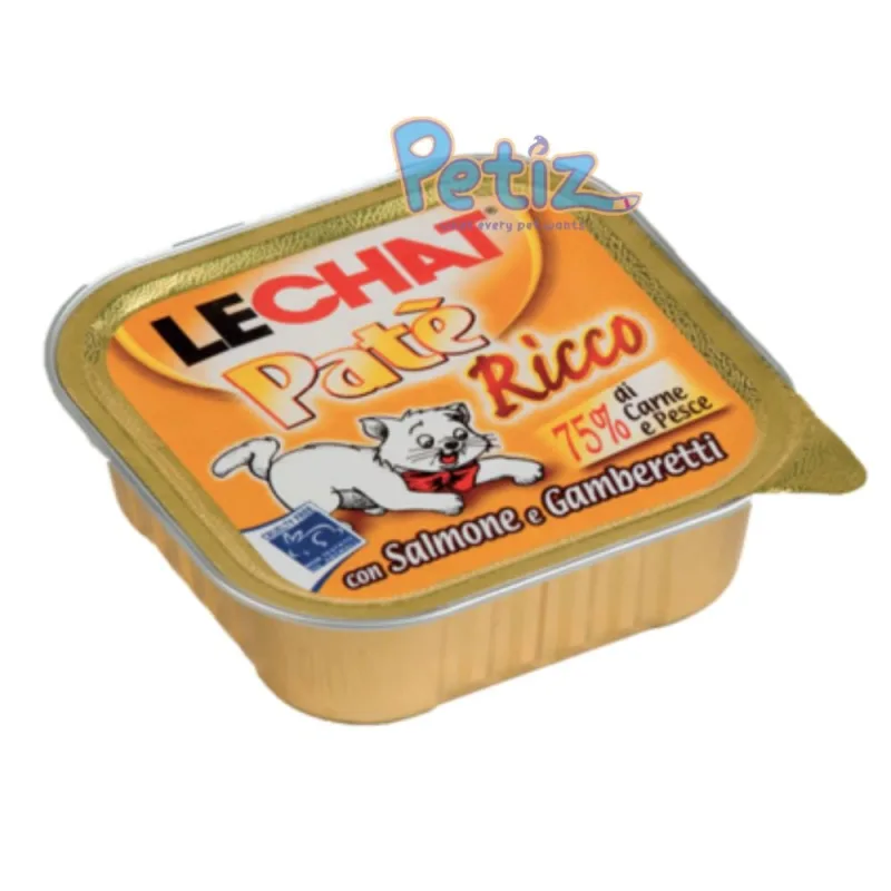 LeChat Pate Ricco Saumon et Crevettes