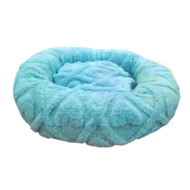 Lit Donut pour Chat et Petit Chien – Coussin Rond Anti-Stress Ultra Doux | Panier Confortable et Moelleux