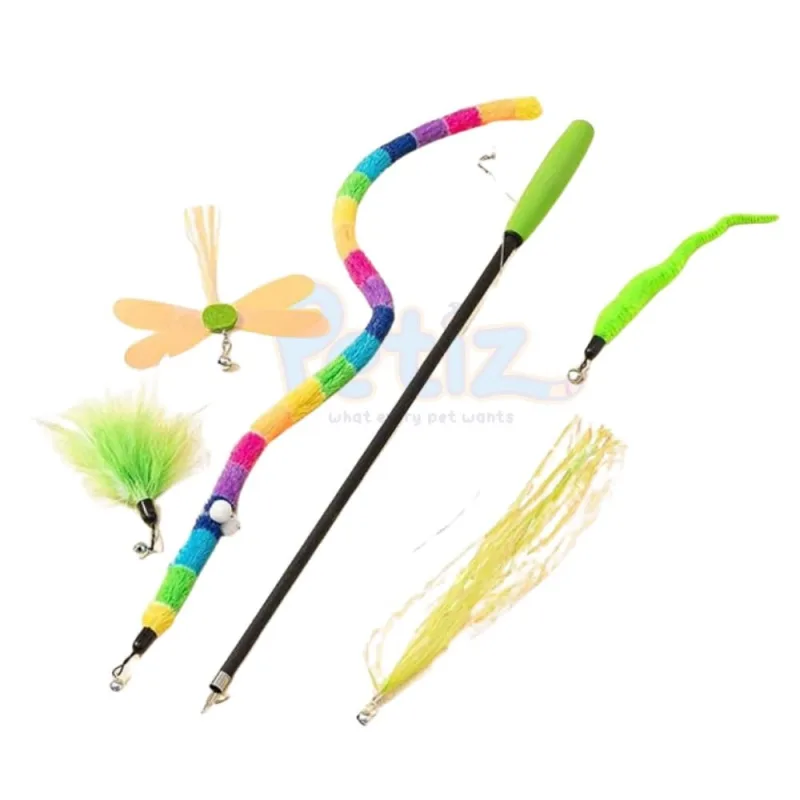 Lot de 6 jouets amusants – jouet de chasse pour chat