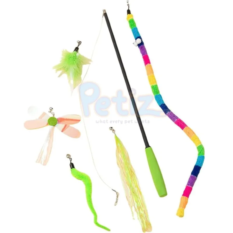 Lot de 6 jouets amusants – jouet de chasse pour chat