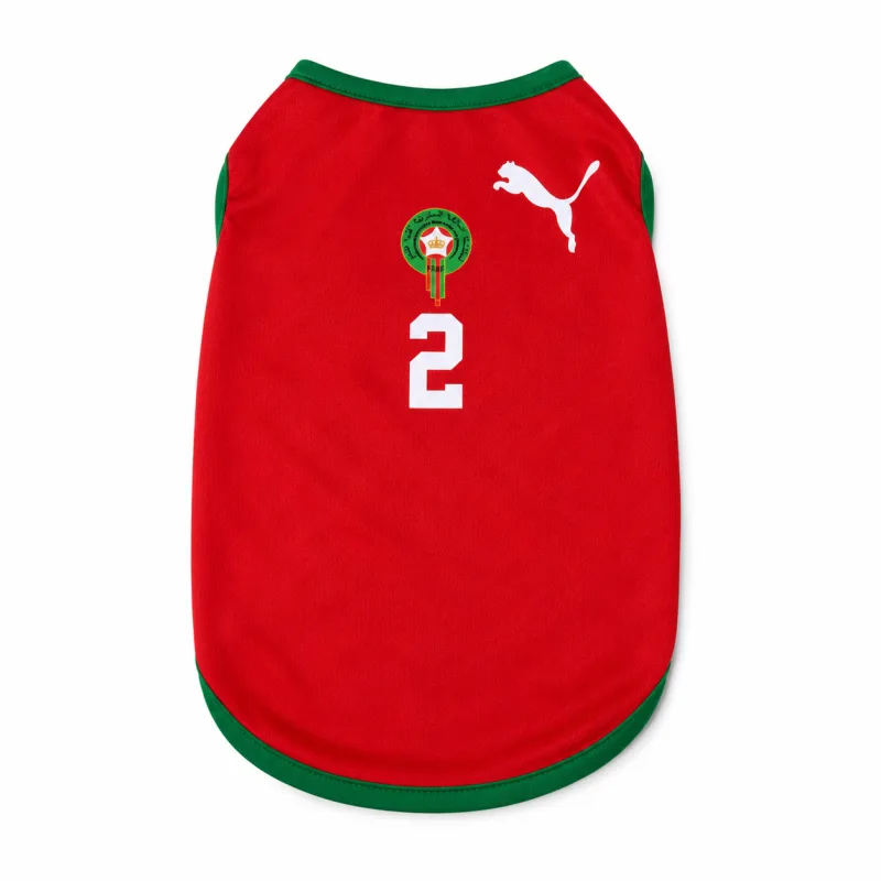 Maillot Maroc pour Chat et Chien – Jersey Supporter Lions de l’Atlas Rouge et Vert