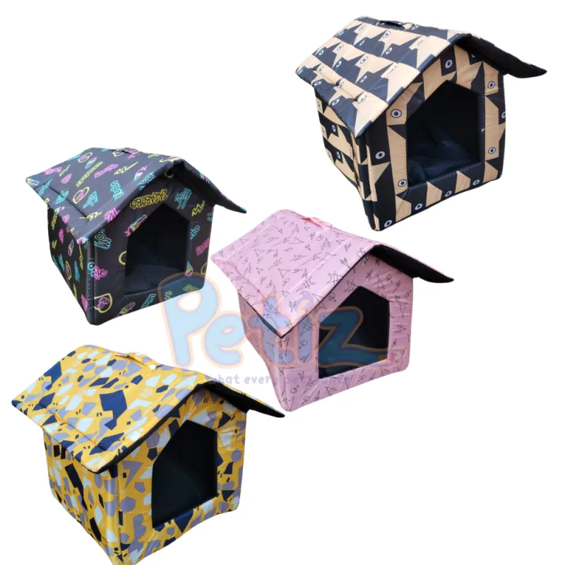 Maisonette Couchage pour Chat et Petit Chien – Coin de Repos Amovible et Lavable – Abri Doux et Sécurisé – Confort et Protection – Plusieurs Couleurs Disponibles