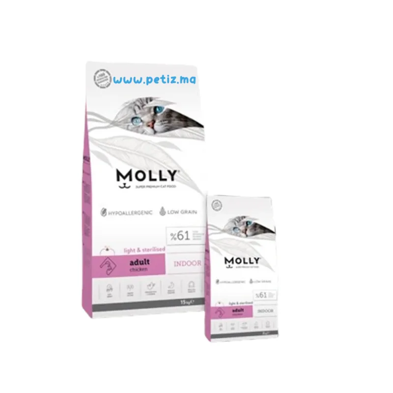 Molly CROQUETTES POUR CHAT Stérilisé LIGHT & STERILISED