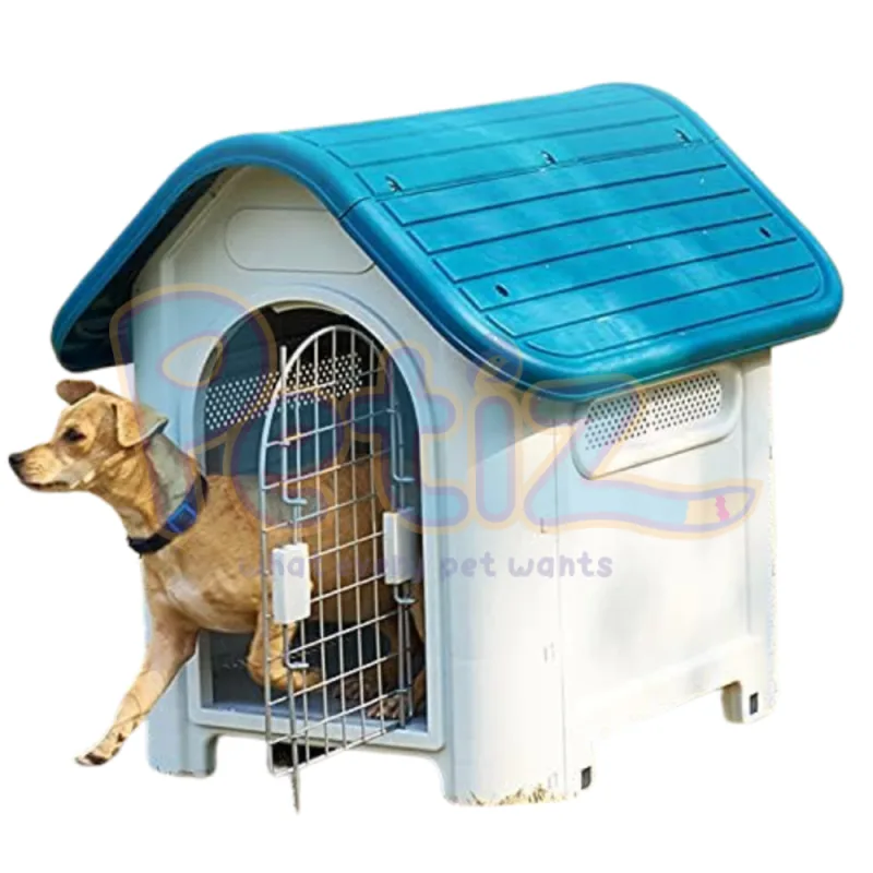 Niche pour chien en plastique imperméable et isolée – Abri robuste et résistant aux intempéries pour l’extérieur et l’intérieur
