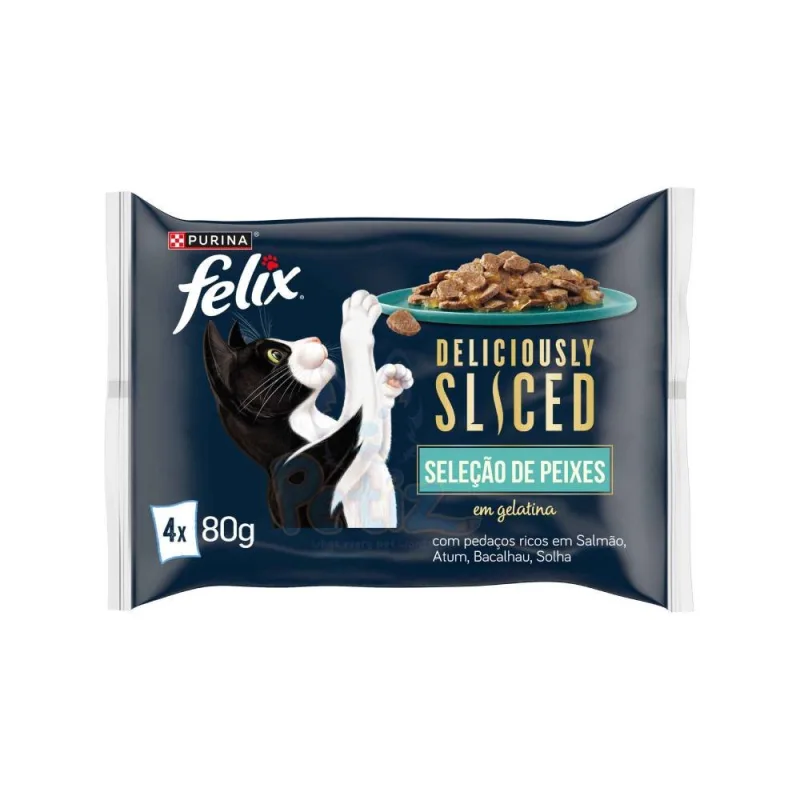 Nourriture Humide pour Chat Adulte – Tranches Délicieuses Sélection de Campo – Purina Felix (4×80 g)
