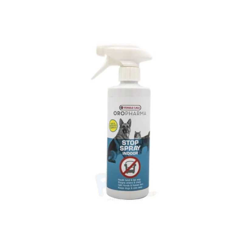 Oropharma Stop Spray Indoor – Répulsif Chiens & Chats – Usage Intérieur – 500 ml