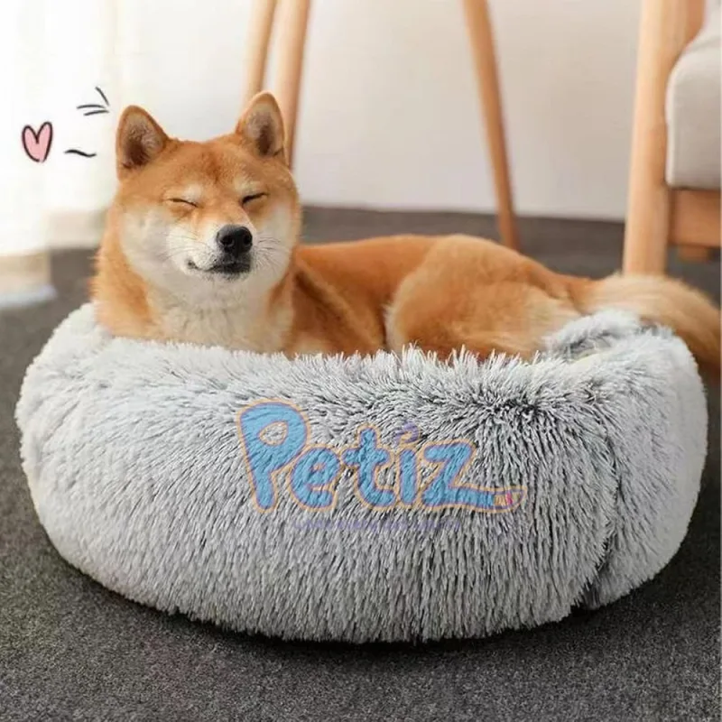 Panier, coussin, couchage pour chien Lit chaud pour chat en peluche 60 cm