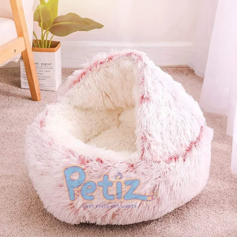 Panier, coussin, couchage pour chien Lit chaud pour chat en peluche 60 cm