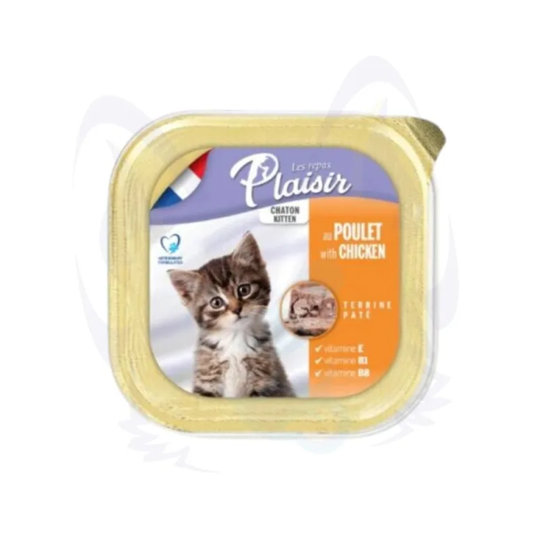 Pâté Plaisir Kitten pour chatons au poulet – Les Repas Plaisir pour les chatons en pleine croissance