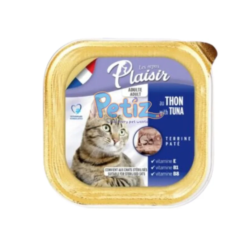 Pâté plaisir THON repas pour chats au THON – aliment humide