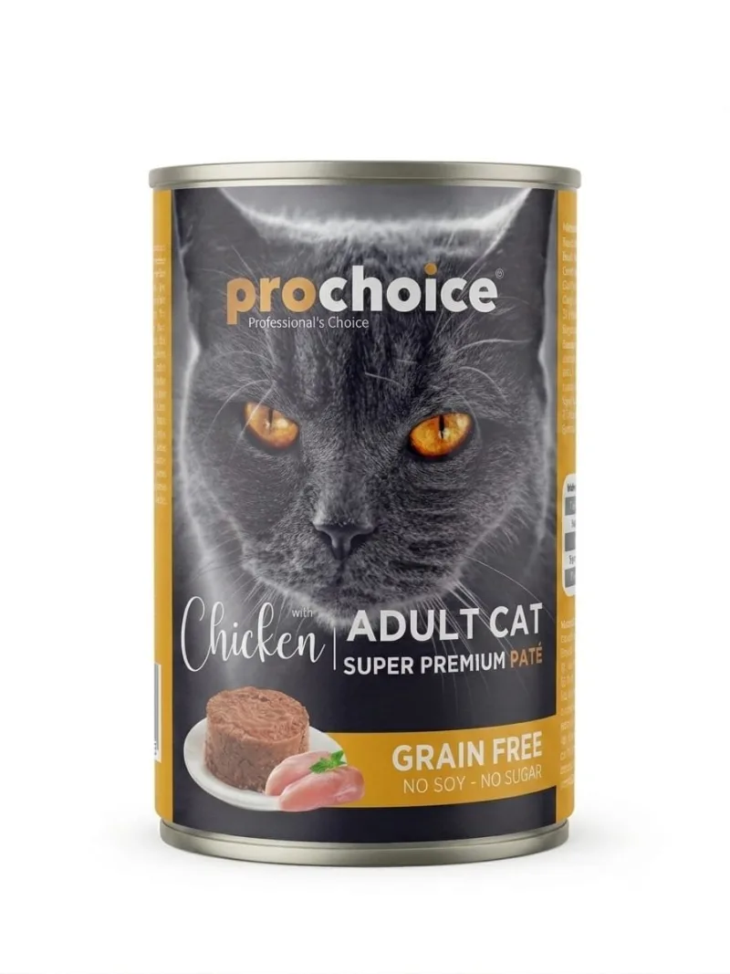 Paté ProChoice Sans céréales pour chat Adult au Poulet