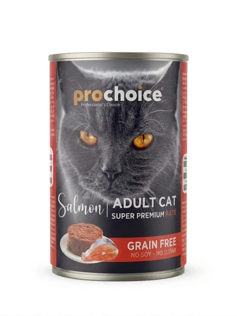 Paté ProChoice Sans céréales pour chat Adult au Saumon