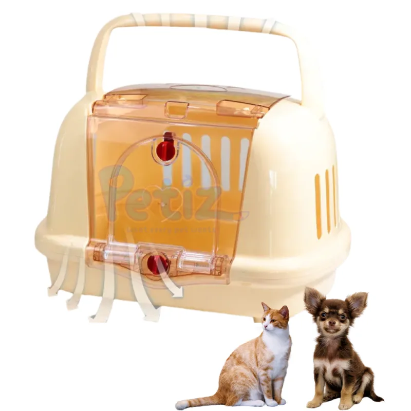 Porte-Chat avec Toit Panoramique – Cage de Transport Moderne et Confortable pour Chats et Chiens