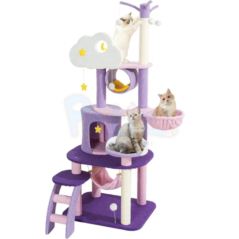 Promotion Black Friday : Arbre à chat clair de lune XL (165 cm)