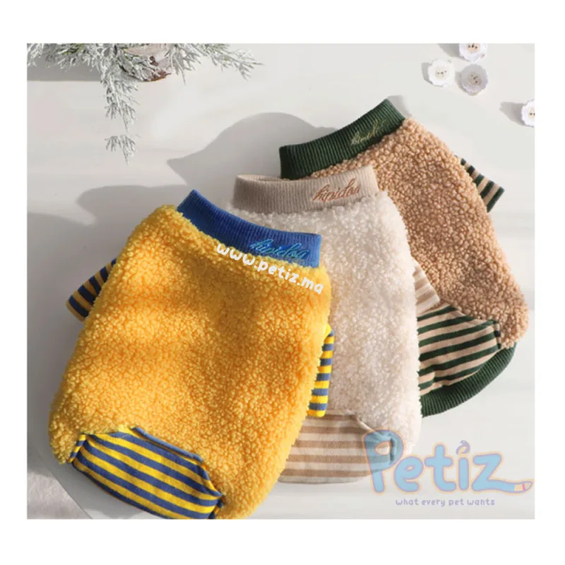 Pull Chaud en Velours pour Chat et Petit Chien – Vêtement Confortable et Isolant pour l’Hiver et l’Automne