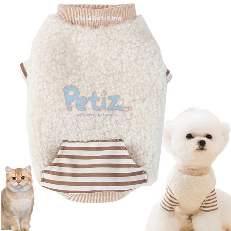 Pull Chaud en Velours pour Chat et Petit Chien – Vêtement Confortable et Isolant pour l’Hiver et l’Automne