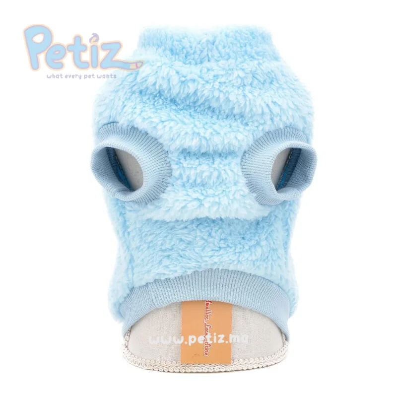 Pull en Polaire Sherpa pour Chat et Petit Chien avec Anneau en D Intégré – Vêtement Chaud et Confortable pour Automne, Hiver et Printemps Frais