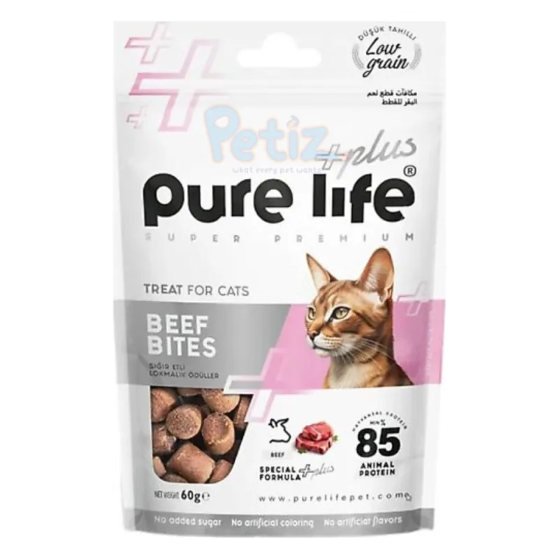 Pure Life Plus Beef Bite Size Cat Food