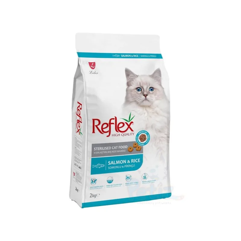 Reflex Croquettes pour Chats Stérilisés au Saumon et au Riz