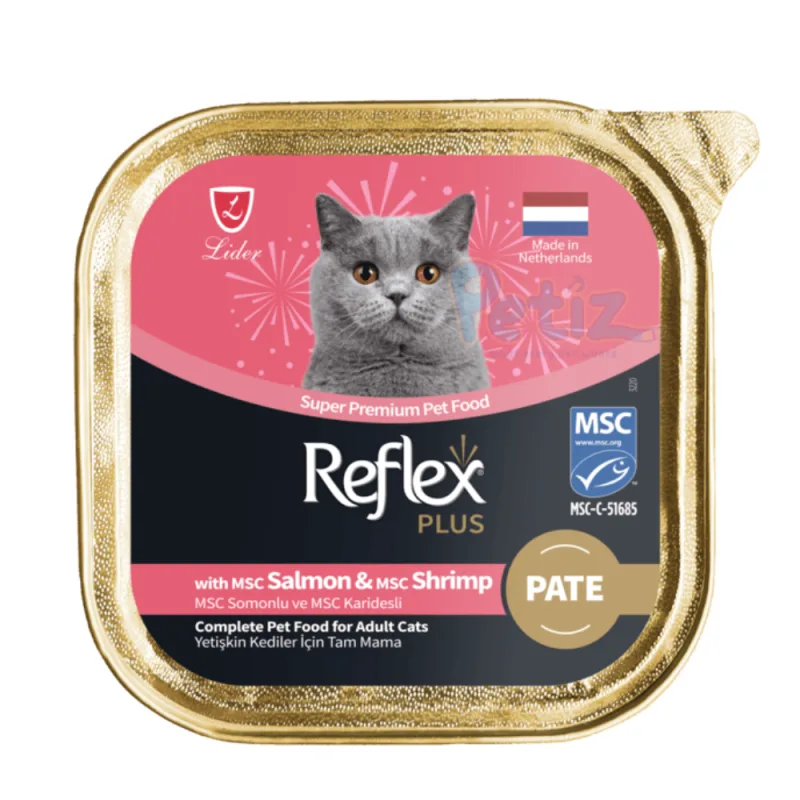 Reflex Plus Pâté Au Saumon et Crevette Chat Adulte (Salmon And Shrimp for Adult Cats)