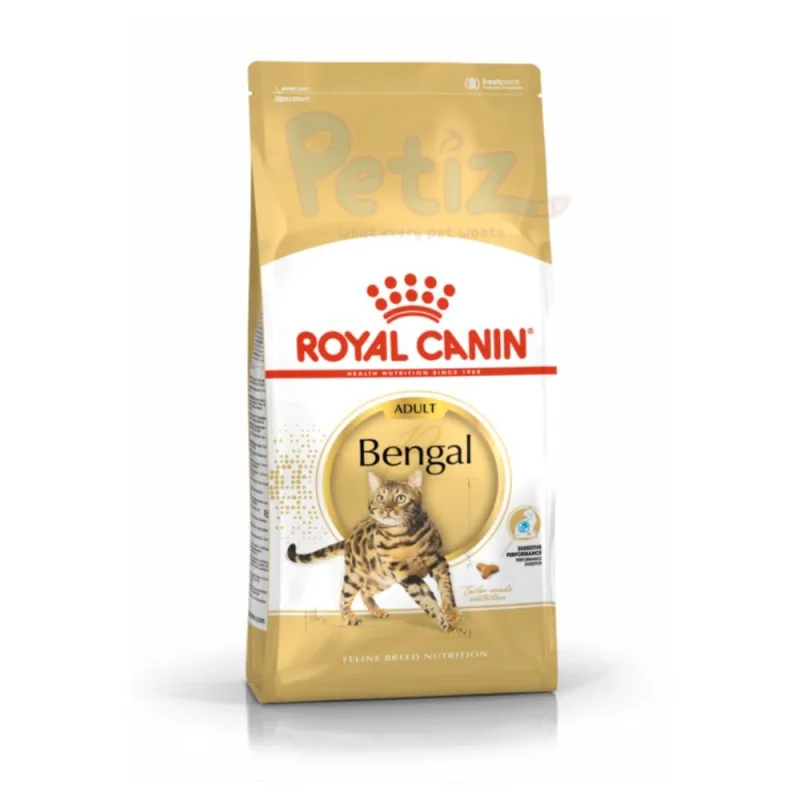 Royal Canin Bengal Adult – Croquettes Premium pour Chats Bengal Adultes, Formule Spécifique pour Soutien Musculaire, Pelage Brillant et Santé Urinaire