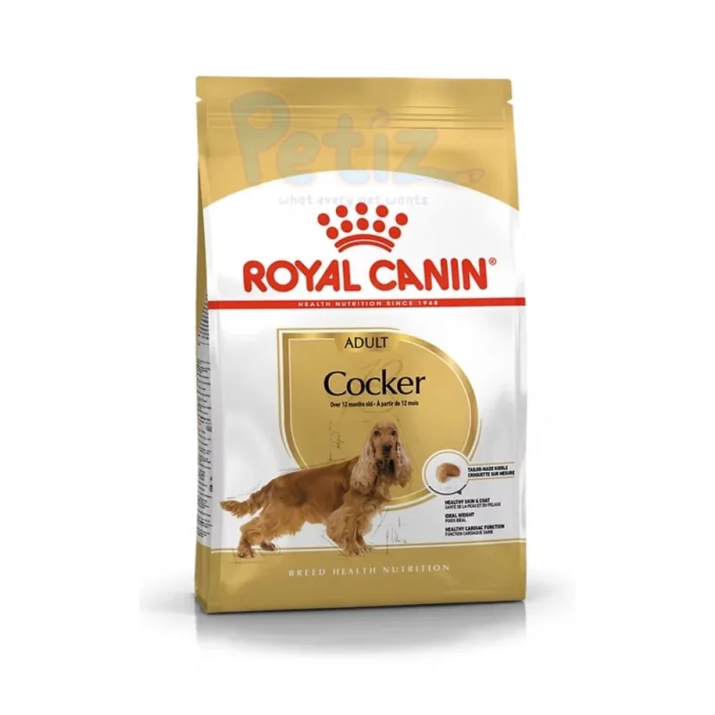 Royal Canin Cocker Adulte – Croquettes Spécifiques pour Chien Cocker Adulte, Favorisant la Santé de la Peau, du Pelage et des Articulations