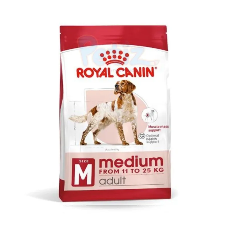 Royal Canin Medium Adult – Croquettes Nutritionnelles pour Chiens Adultes de Taille Moyenne, Formule Équilibrée pour Vitalité et Santé Optimale