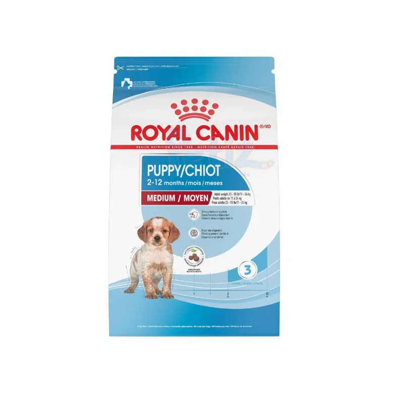 Royal Canin Medium Puppy – Croquettes pour Chiot de Race Moyenne (11 à ) de 2 à 12 Mois