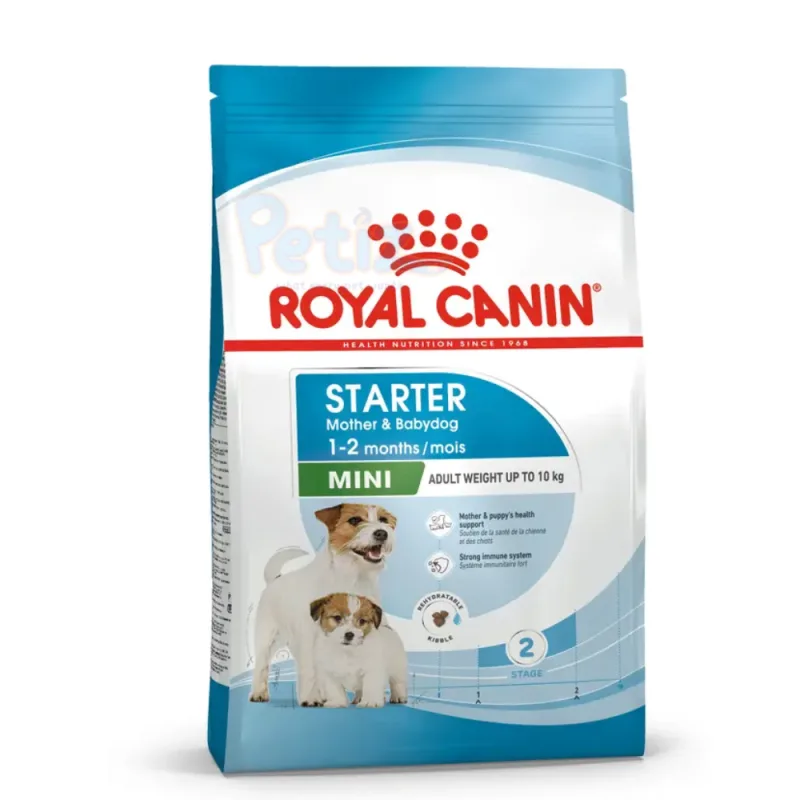 Royal Canin Mini Starter Mother & Babydog Croquettes – Nutrition Complète pour Chiennes en Gestation, Lactation et Chiots en Phase de Sevrage