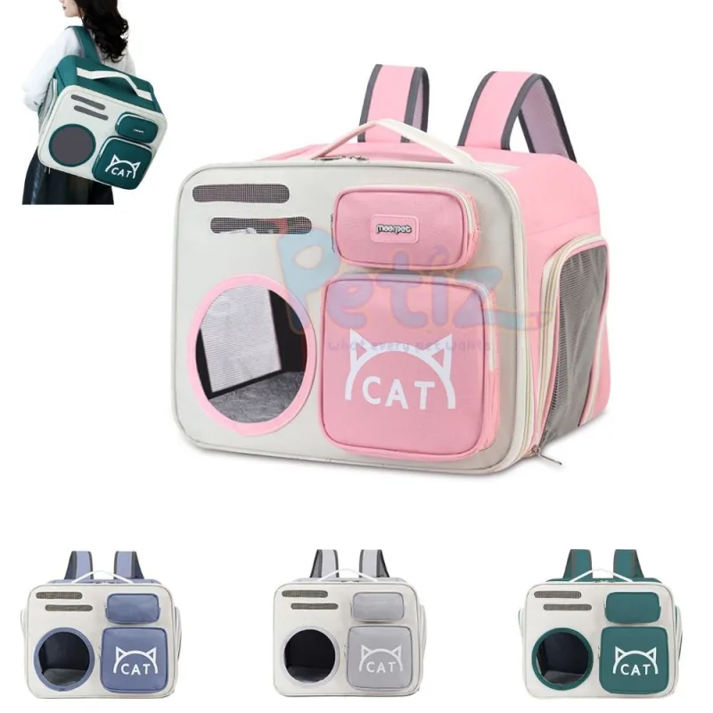 Sac à Dos de Transport pour Chat et Chien avec Fenêtre Bulle – Confort, Sécurité et Design Futuriste pour Vos Déplacements