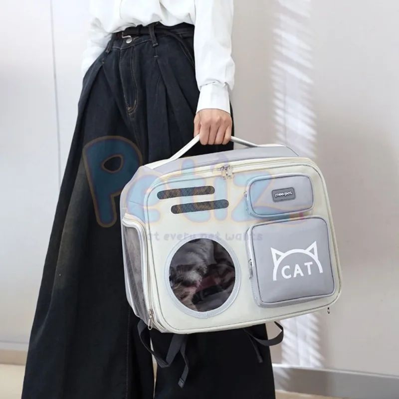 Sac à Dos de Transport pour Chat et Chien avec Fenêtre Bulle – Confort, Sécurité et Design Futuriste pour Vos Déplacements