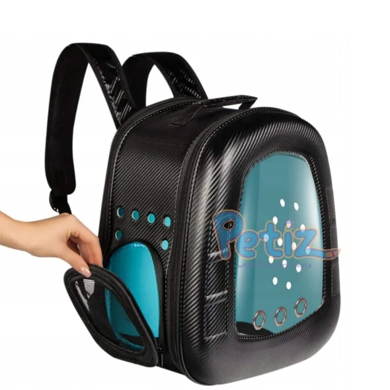 Sac à dos pour chat et chien Black Carbon Chic pour transport Maroc