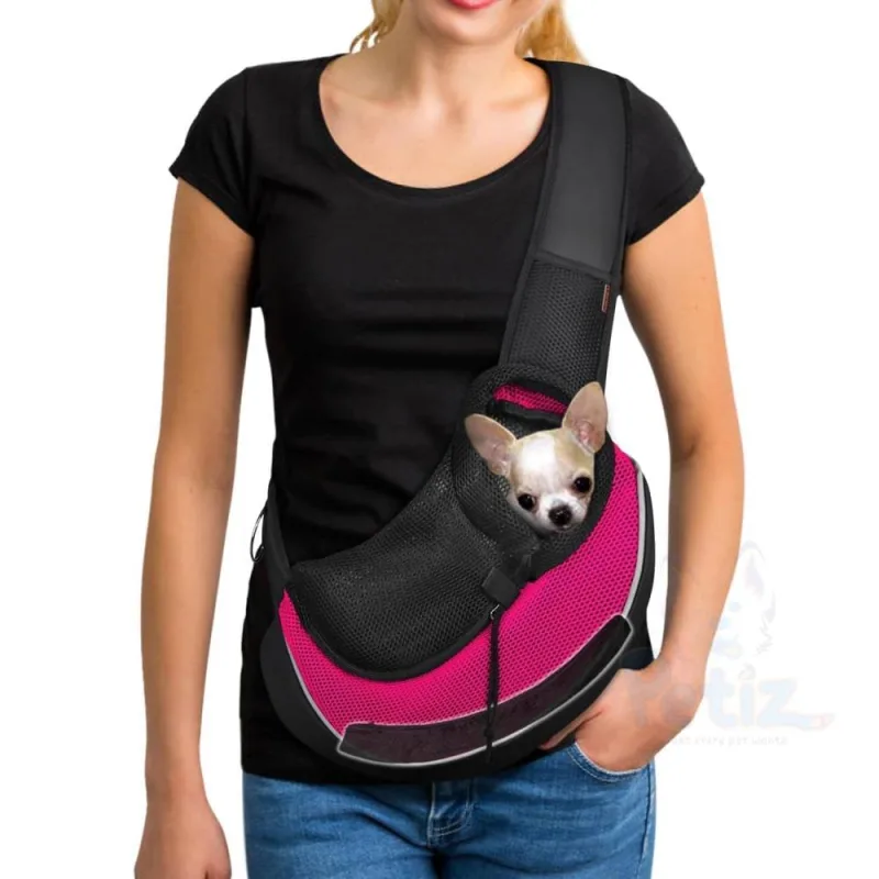 Sac de Transport Bandoulière Respirant pour Chiens & Chats – Sûr, Confortable & Pratique pour les Voyages