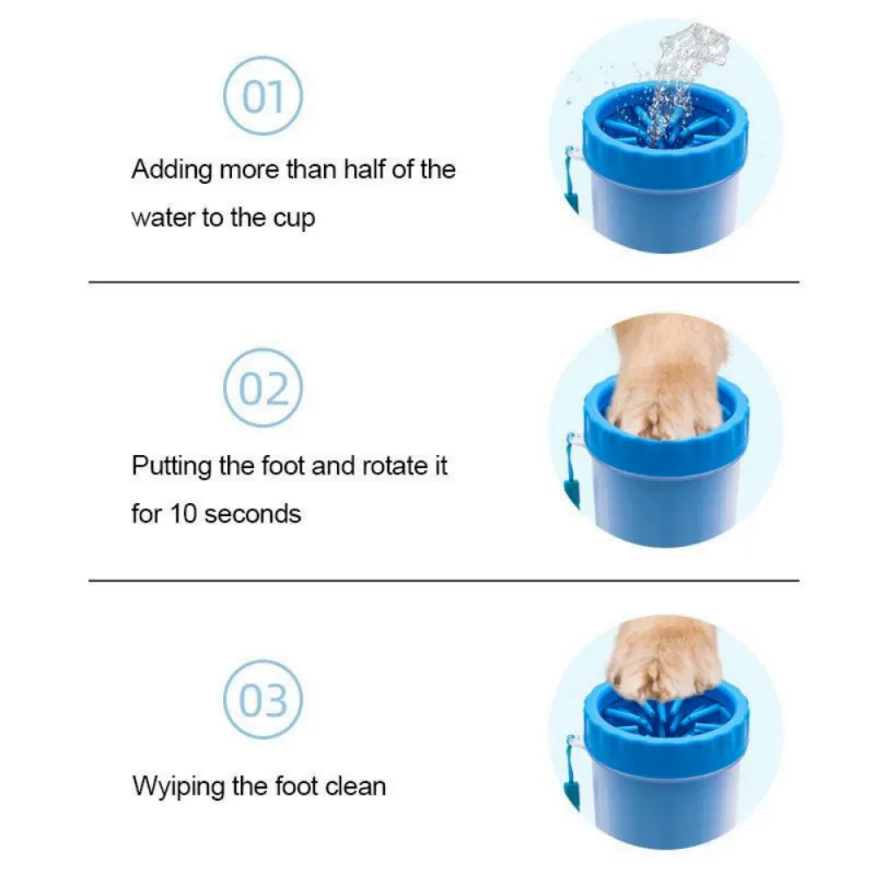 Tasse de nettoyage de pattes de Chiens