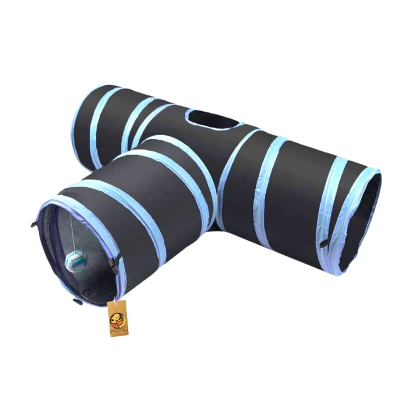 Tunnel Pliable pour Chat – Jouet Respirant en Papier Renforcé, Baril de Forage d’Intérieur, Accessoire Ludique et Durable pour Chaton et Chat Adulte