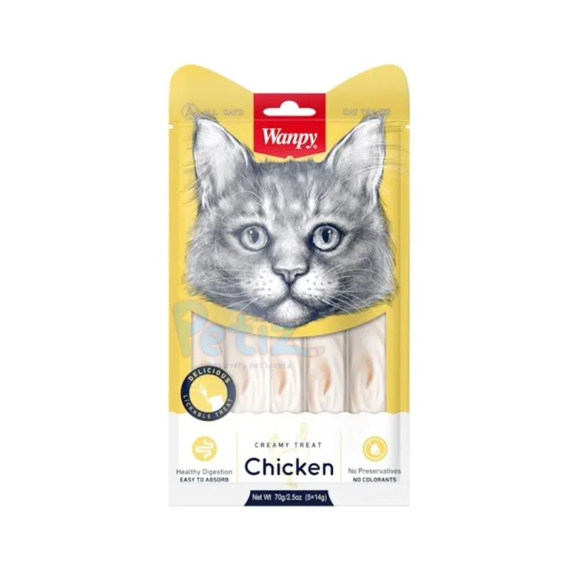 Wanpy 5 Friandises Crémeuses au Poulet