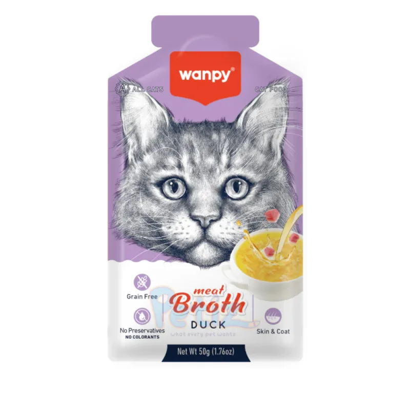 Wanpy Meat Broth – Soupe au Canard pour Chat