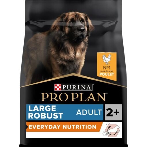 Croquettes Pro Plan Large Robust Adult – Poulet alimentation complète pour les chiens adultes de grande taille au morphotype robuste