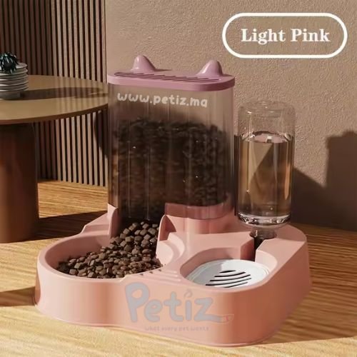 Distributeur 2 En 1 pour Chat – Distributeur Automatique D’aliments Et D’eau