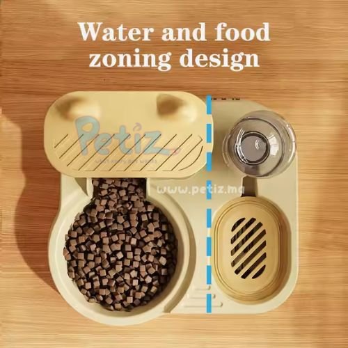 Distributeur 2 En 1 pour Chat – Distributeur Automatique D’aliments Et D’eau