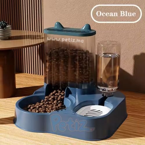 Distributeur 2 En 1 pour Chat – Distributeur Automatique D’aliments Et D’eau