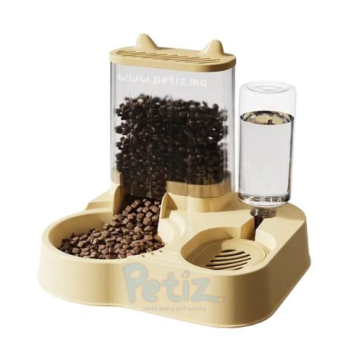 Distributeur 2 En 1 pour Chat – Distributeur Automatique D’aliments Et D’eau