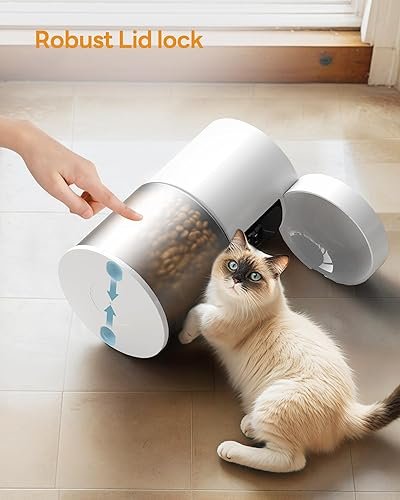 Distributeur automatique de nourriture pour chat : distributeur automatique de nourriture pour chat avec minuterie – Gamelle avec distributeur automatique de nourriture