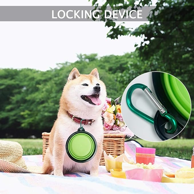 Gamelle Chien de voyage pliables en silicone pour animal domestique