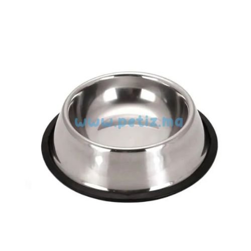 Gamelle en inox pour chat et chien antidérapante bol en acier inoxydable animaux